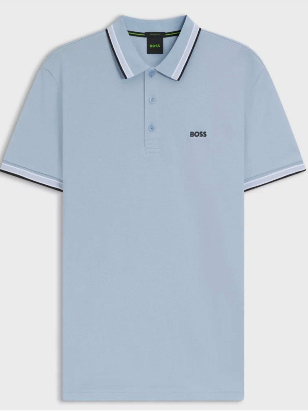 BOSS Men’s Light Blue Pique Polo Shirt NWT